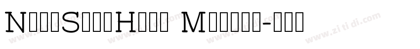 NotoSansHans Mddium字体转换